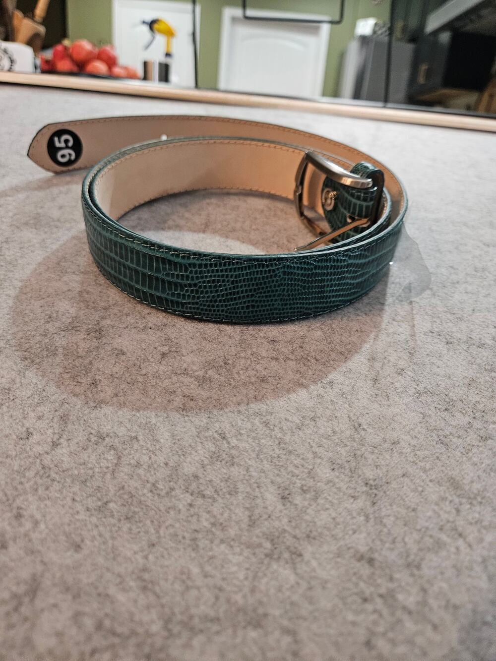 Redvanly Vera Pelle Belt Emerald Green